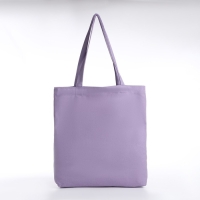 Сумка-шопер без застёжки, из текстиля, цвет сиреневый Сумка-шопер без застёжки, из текстиля, цвет сиреневый