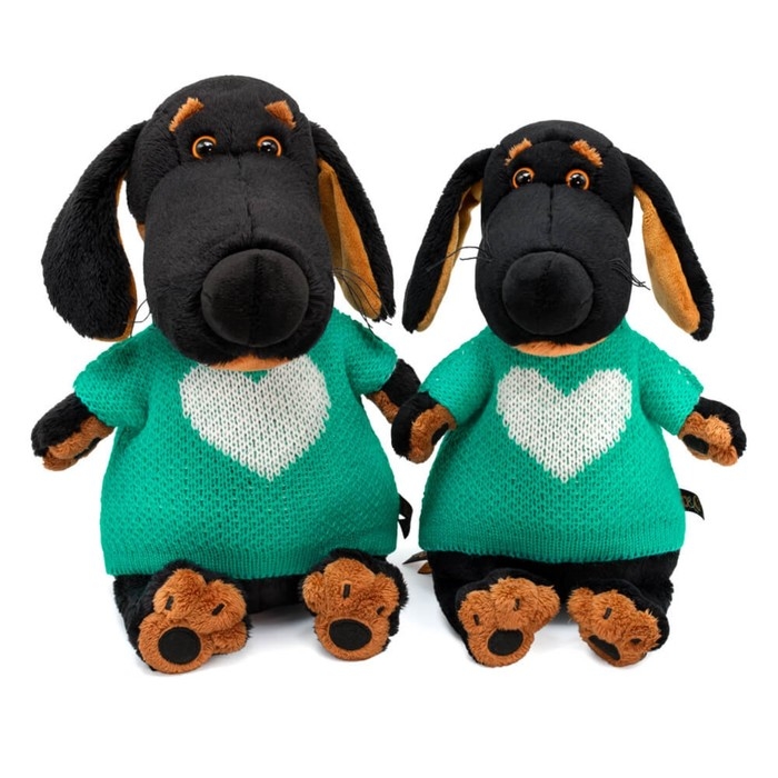 Мягкая игрушка &laquo;Ваксон&raquo;, в свитере с сердцем, 25 см