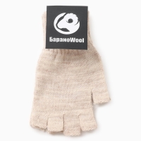 Перчатки (митенки) женские, цвет бежевый, 18 Перчатки (митенки) женские, цвет бежевый, 18