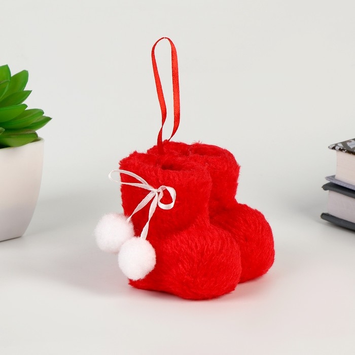 Новый год! Конфетница &laquo;Сапожки&raquo;, с бомбошками