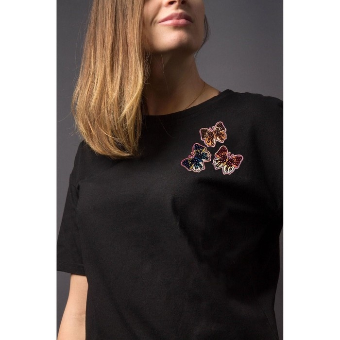 Набор термоаппликаций &laquo;Бабочки&raquo;, 3 шт, с пайетками