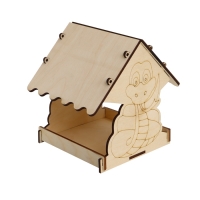 Кормушка из дерева своими руками, &laquo;Символ года Змей&raquo;, 18 &times; 16 &times; 15 см, МИКС, Greengo