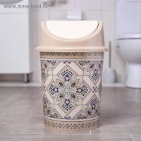 Ведро с плавающей крышкой &laquo;Мозаика&raquo; 14 л, декор