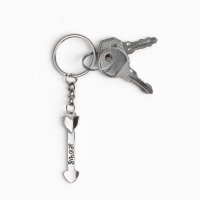 Брелок для ключей парный, &laquo;Любить тебя я буду вечно&raquo;, металл, 9 х 14 см