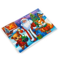 Пазл для детей магнитный деревянный &laquo;Новый год! Звери&raquo;, 21 х 15 см