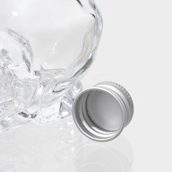 Банка стеклянная для хранения сыпучих продуктов &laquo;Череп. Хэллоуин&raquo;, 30 мл, 4&times;5,5&times;7 см, с металлической крышкой