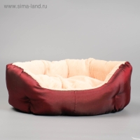 Лежанка для животных "Комфорт" 38 х 25 х 14 см, тафта, микс цветов Лежанка для животных "Комфорт" 38 х 25 х 14 см, тафта, микс цветов