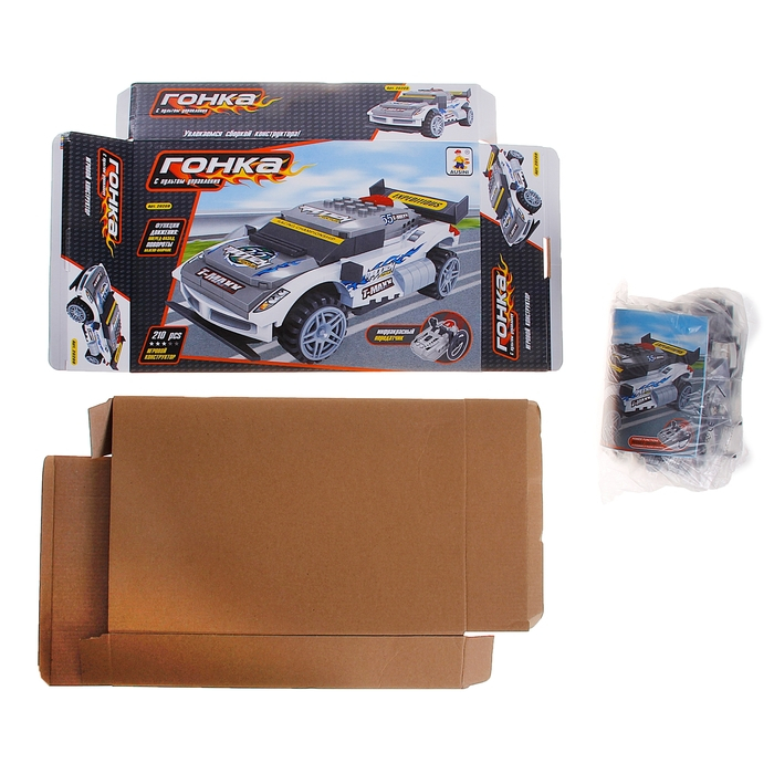 Конструктор на радиоуправлении &laquo;Гонка&raquo;, 210 деталей