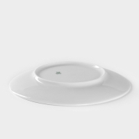 Тарелка фарфоровая &laquo;Волк&raquo;, d=20 см, белая