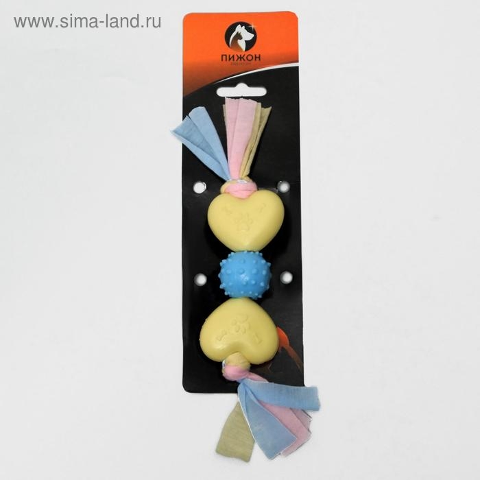 Игрушка жевательная Пижон Premium на верёвке, 3 элемента, термопластичная резина, микс Игрушка жевательная Пижон Premium на верёвке, 3 элемента, термопластичная резина, микс