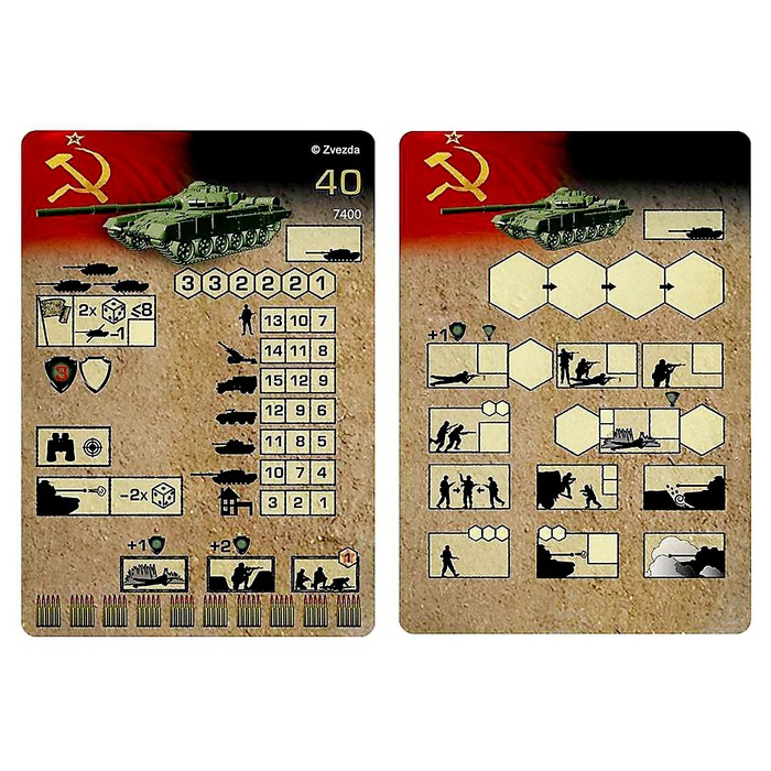 Сборная модель &laquo;Советский основной боевой танк Т-72Б&raquo;, Звезда, 1:100, (7400)