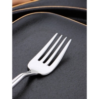 Вилка десертная из нержавеющей стали &laquo;Торнбери&raquo;, длина 18,2 см, толщина 6 мм, цвет серебряный