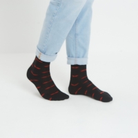 Носки MINAKU &laquo;Усы&raquo;, мужские, цвет чёрный, размер 42-43 (29 см)