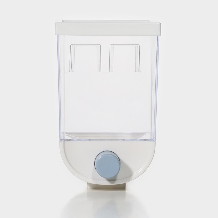 Контейнер - дозатор для сыпучих продуктов RICCO, 11,8&times;9,5&times;19 см, 1 л, цвет белый