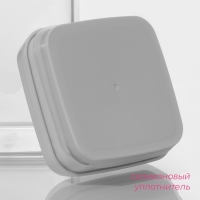 Банка для сыпучих продуктов с вакуумной крышкой Доляна, 1,3 л, 9,5&times;9,5&times;20 см, цвет белый