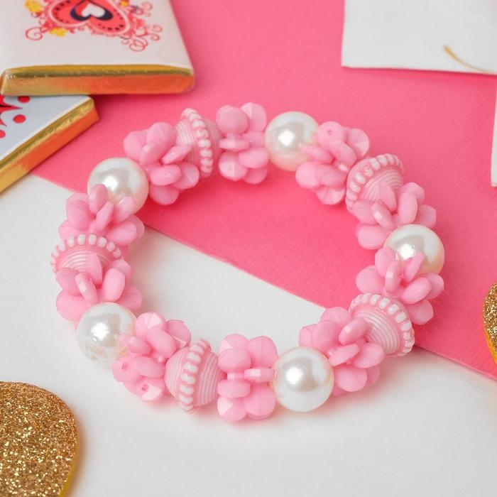 Браслет детский «Выбражулька» юла, цвет розовый Браслет детский «Выбражулька» юла, цвет розовый