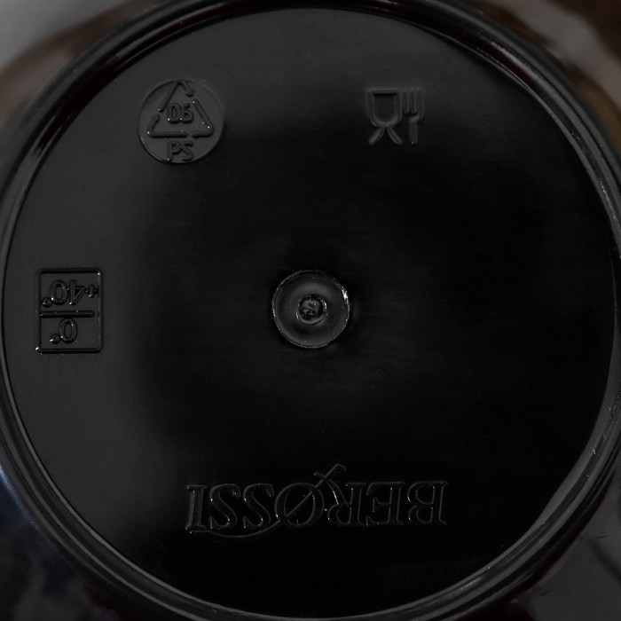 Салатник пластиковый «Рондо», 500 мл, цвет чёрный Салатник пластиковый «Рондо», 500 мл, цвет чёрный