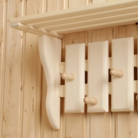 Вешалка-полка "Банька", липа, 61,5х31,5х21,5 см Вешалка-полка "Банька", липа, 61,5х31,5х21,5 см