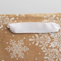 Пакет подарочный новогодний крафтовый вертикальный &laquo;С Новым годом&raquo;, MS 18 х 23 х 10 см, Новый год