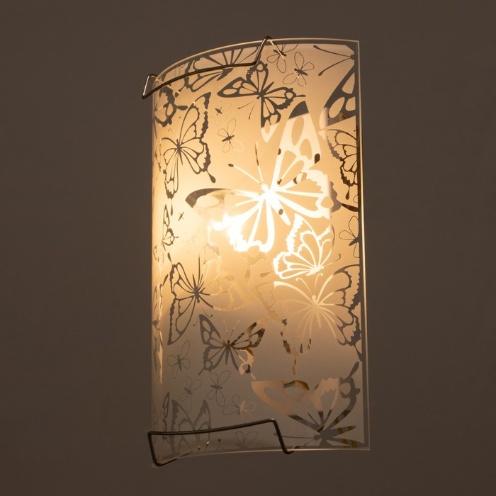 Светильник "Бабочки" 1 лампа E27 60 Вт моллир. 22х15см