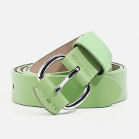 Ремень женский, ширина 3 см, винт, пряжка со вставкой, цвет зелёный Ремень женский, ширина 3 см, винт, пряжка со вставкой, цвет зелёный