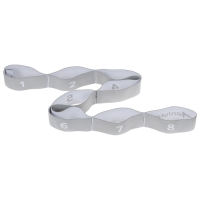 Эспандер-лента ONLYTOP, эластичная, с захватами, 90х4 см, цвет серый