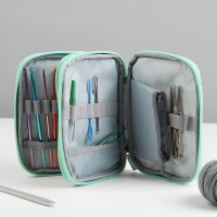 Пенал для вязания «Лилии», 2 отделения, 17,5 × 14 × 4 см Пенал для вязания «Лилии», 2 отделения, 17,5 × 14 × 4 см