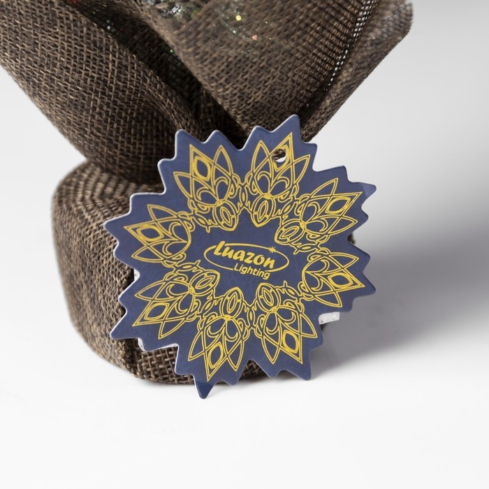 Светодиодная фигура &laquo;Ёлка с ягодами и шишками&raquo; 8.5 &times; 29 &times; 6.5 см, пластик, батарейки CR2032х2 (в комплекте), свечение тёплое белое