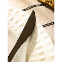 Столовые приборы из нержавеющей стали Доляна &laquo;Античность&raquo;, 4 предмета, цвет чёрный