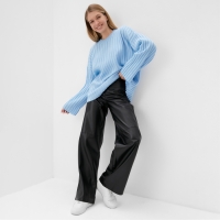 Джемпер вязаный женский MINAKU:Knitwear collection цвет голубой, р-р 42-44 Джемпер вязаный женский MINAKU:Knitwear collection цвет голубой, р-р 42-44