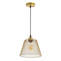 Светильник BayerLux "Фиш" Е27 40Вт золото  20х20х16-116см