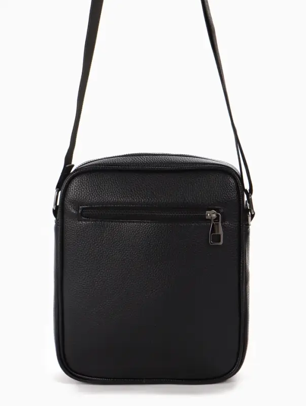 Сумка мужская, 21*7*25 см, отд на молнии, 2 н/карман, длин рег.ремень, черный