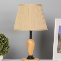 Лампа настольная BayerLux ЭКО "Нина" 1х40Вт Е27 коричневый/черный 27х27х42см