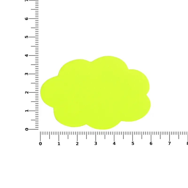 Наклейка тканевая Lunga Calum, L, желтый неон
