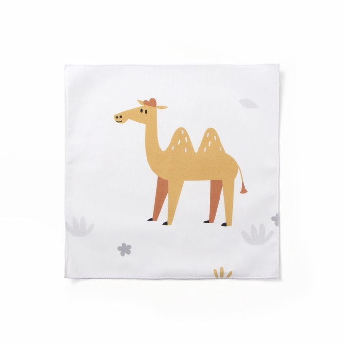 Набор платочков Крошка Я Funny Zoo 30*30 см-5 шт, бязь, 100 % хлопок