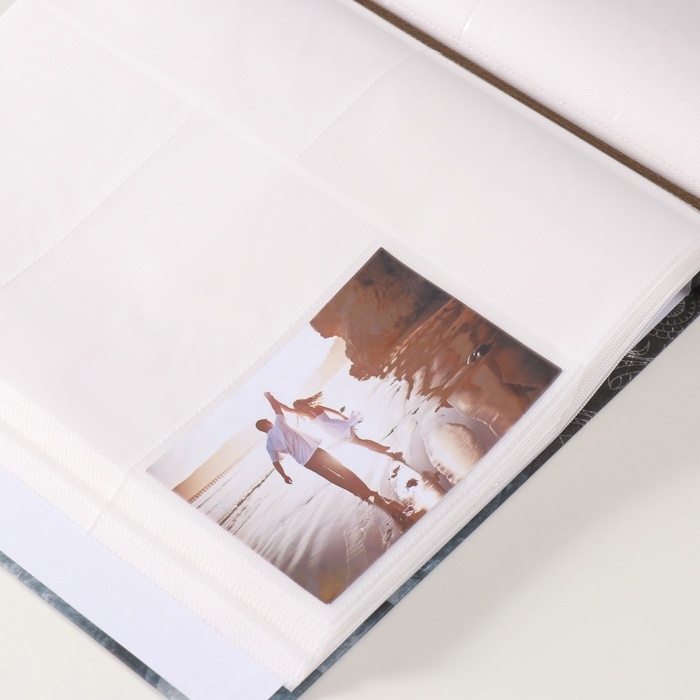 Фотоальбом на 500 фото 10x15 см "Давид и мандала" в коробке, тиснение 5,5x30x33,5 см