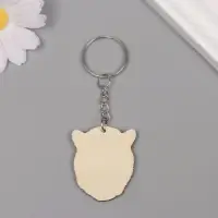 Брелок дерево "Леопард" 3,9х3,3х0,3 см