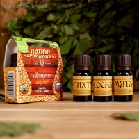Набор аромамасел "Лёгкого пара" (пихта, сосна, мята) Набор аромамасел "Лёгкого пара" (пихта, сосна, мята)