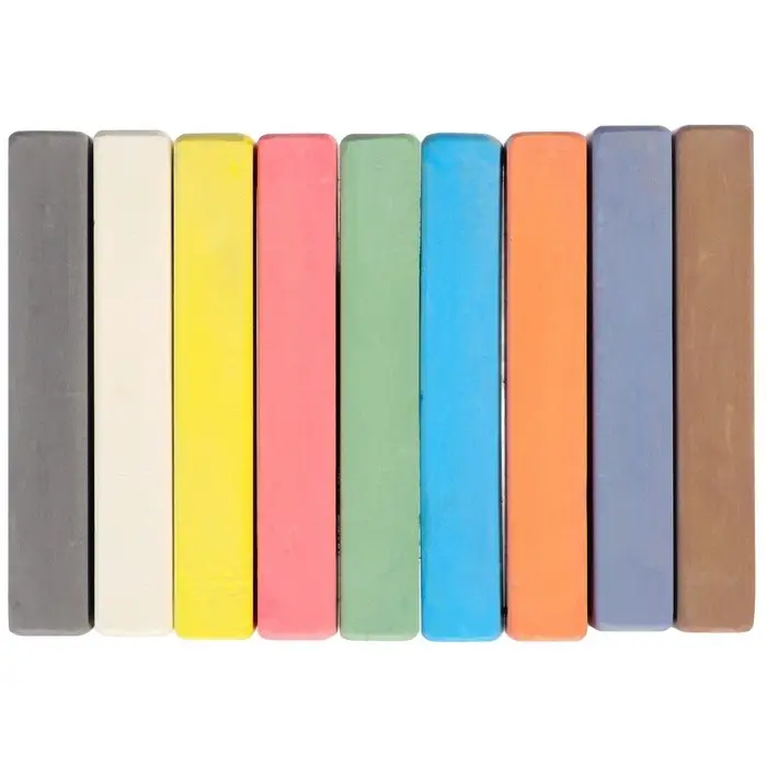 Мелки цветные школьные набор 9 шт. &laquo;Смешарики&raquo;, прямоугольные