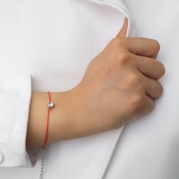 Браслет &laquo;Блеск&raquo; многогранник, цвет белый в серебре