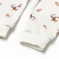 Комбинезон детский с открытыми ножками, цвет белый, рост 74