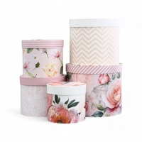 Набор шляпных коробок для цветов 5 в 1, упаковка подарочная, «Букет», 16 х 14 см - 22 х 19,5 см Набор шляпных коробок для цветов 5 в 1, упаковка подарочная, «Букет», 16 х 14 см - 22 х 19,5 см