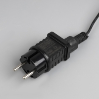 Гирлянда &laquo;Белт-лайт&raquo; 5 м с насадками &laquo;Роса&raquo;, IP44, УМС, тёмная нить, 50 LED, свечение мульти, 3 В