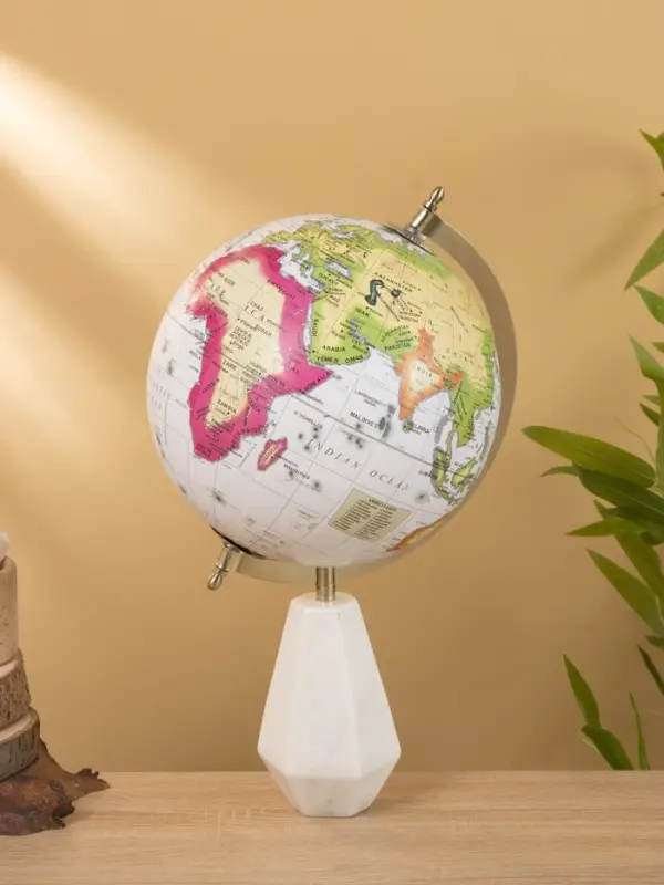 Глобус сувенирный 23х20х38 см, подставка мрамор