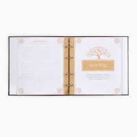 Родословная книга &laquo;Семейная летопись&raquo;, с деревянным элементом, 84 страницы, 24,5 х 23 х 4 см.