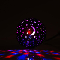 Световой прибор &laquo;Праздничная лампа&raquo; 11 см, Е27, динамик, пульт ДУ, свечение RGB