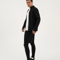 Лонгслив мужской Resport, на молнии, р. 46, цвет чёрный, базовый, с длинным рукавом