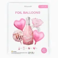 Воздушные шары фольгированные, набор &laquo;Девичник&raquo;, 5 шт.