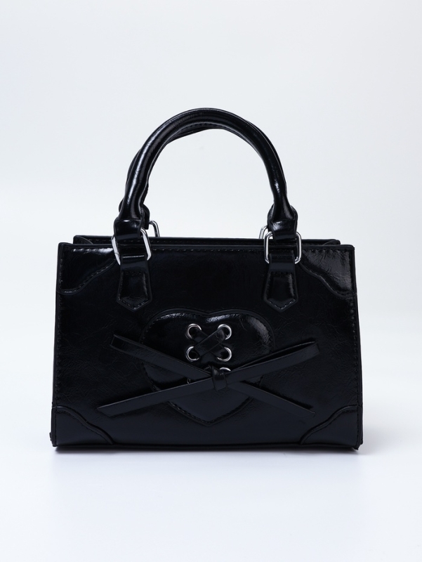 Сумка женская, 20*8*14, отд на молнии, длин ремень, черный