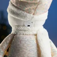 Фигура текстиль &laquo;Снеговик&raquo; 55-84 см, телеск-е ножки, 1LED, LR1130х3 (в компл.), Т/БЕЛЫЙ